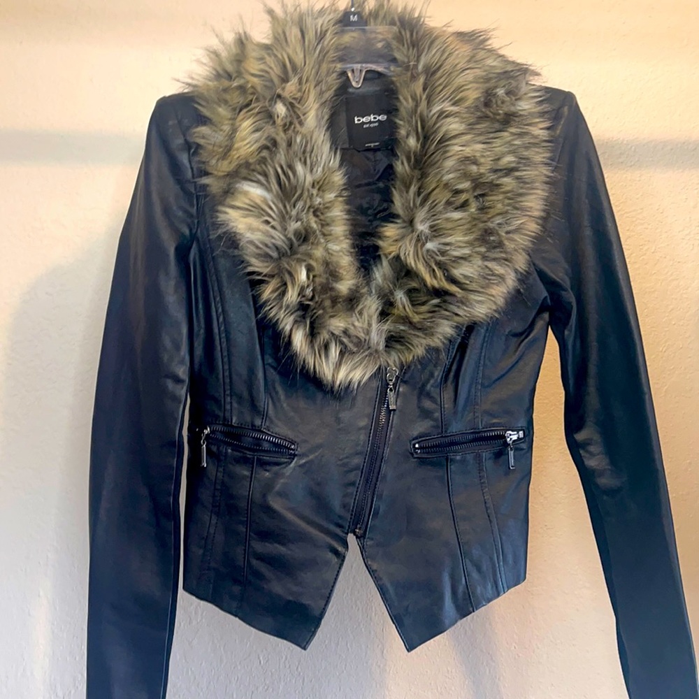 Bebe faux leather jacket